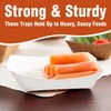 2lb White Paper Food Trays - Pack of 100ct