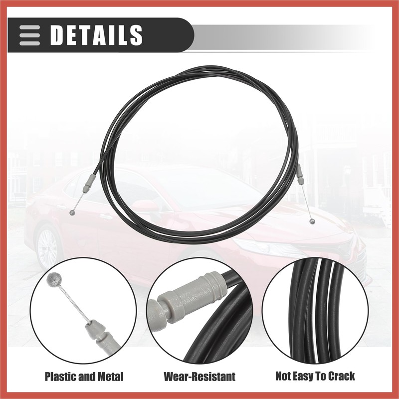 ACROPIX Trunk Lid Release Cable, for Toyota Camry, Trunk Lock
