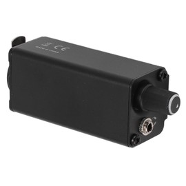 In-Ear Amplifier, XLR Input, 3.5 mm Stereo Jack Plug, Stereo Headphone Amplifier, Volume Control, Audio Booster, In-Ear System with Waist Clip for Drummers, Keyboarders