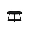 Plank+Beam Classic Round Coffee Table, 30 Inch Farmhouse Coffee Table,
