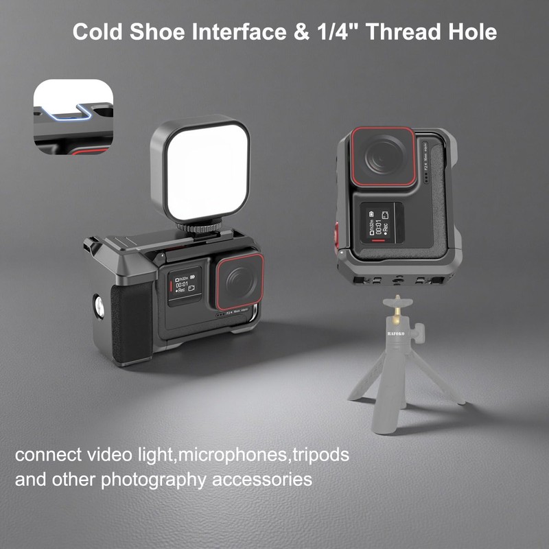 Street Photography Grip Kit Compatible with Insta360 Ace Pro2/Ace Pro