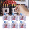 6pcs DZ47‑63 2P 6‑63A Transparent MCB Mini Circuit Breaker Air