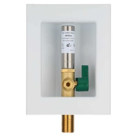 Lidertik Ice Maker Outlet Box With Hammer Arrestor, Inlet 1/2 inch Thread or Sweat x Outlet 1/4 inch Compression, Absorb Shock And Reduce Noise