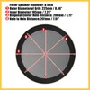 REPAIROCK 8 Inch Car Metal Audio Speaker Grill Cover Mesh