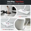 2-in-1 Dual Size Hands Free Flat Mop, Snap Grip Mini