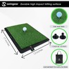 2 in 1 Golf Hitting Mat - Durable Dual Surface