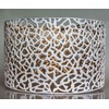 Unique Metal Lamp Shades, Round Drum Hollow-Carved Design for Table