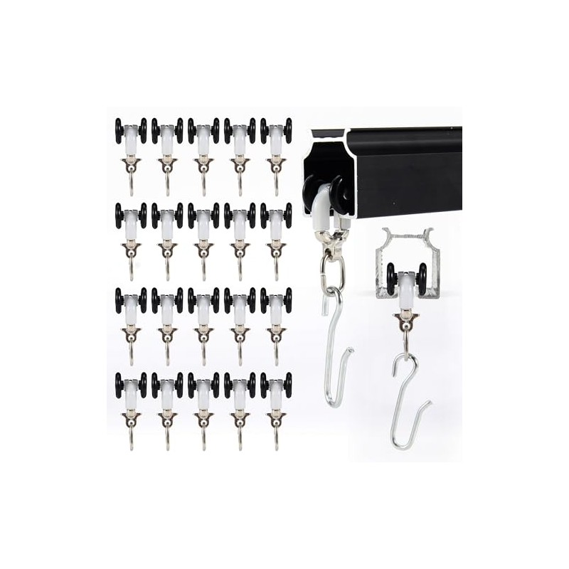 Jos & Haz Curtain Track Accessories | Track Runners (Pack