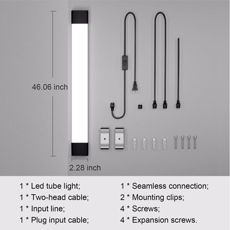 Modlicht Plug in Light 4FT 5000K Linkable LED Tube Shop