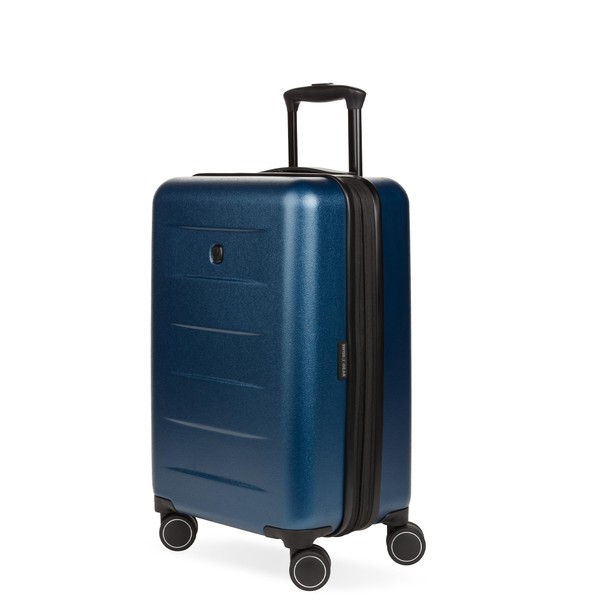 SwissGear 8020 Eclipse Hardside Expandable Luggage with Spinner Wheels, Navy,