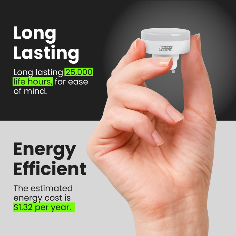 Feit Electric PU60/830/LED/GU24 60W EQ DM Squat LED Light Bulb
