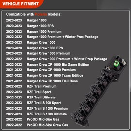 6 Position Pulse Underhood Bus Bar Compatible with 2020 2021 2022 2023 Ranger 1000/Crew 1000/1000 EPS/1000 Premium/Texas Edition, RZR Trail S 900 1000/20 21 22 23#2884183
