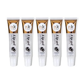 NK lip gloss gel 15ml Vitamin E, Shiny, Nourishes, Lip gel (Coconut, Pack Of 5)