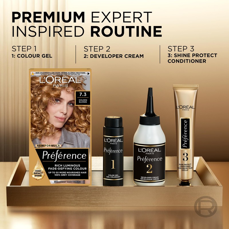 L'Oreal Paris Preference Hair Dye, Long Lasting, Luminous Permanent Hair