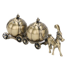 Tooth Collection Box Metal Pumpkin Carriage Shape Exquisite Vintage Craft Gift Ornament