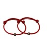 Red initial matching paracord bracelet set, couples, friends, father son,
