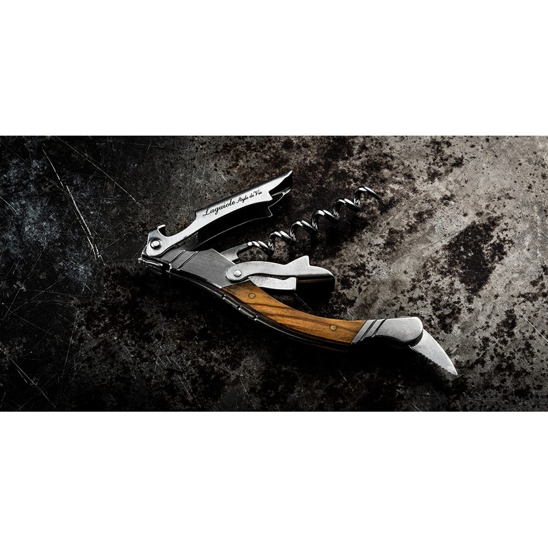 Laguiole Style de Vie Kurkentrekker Olijfhout in Gift Box