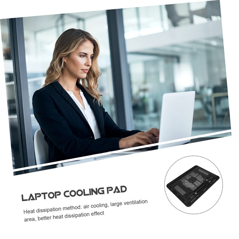 COHEALI Ultra Slim Laptop Cooling Pad Quiet Fan Adjustable Laptop