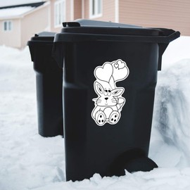 Extra Large 460mm 'Cute Bunny' Permanent Sticker Decal for Cars/Windows/Bins/Walls (DW00130363)