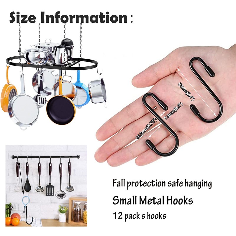 Crhexpva Anti Drop Wire Shelving S Hooks Metal Rack Hangers