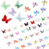 Yalikop 200 Pcs Mini Resin Butterflies Dragonflies Mushrooms Ladybugs Figurine