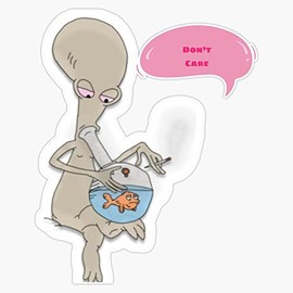 American Dad Roger Smith Vinyl Window Bumper Sticker Decal 5"