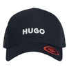 HUGO Men's Marsel Trucker Cap Cotton Twill with Mesh Inserts,
