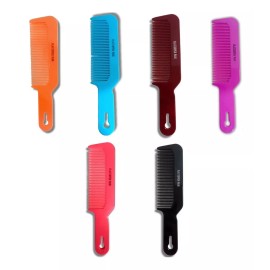 Flattop 6 Peines Barberia Flat Top Plus Con Cerdas Onduladas Colores