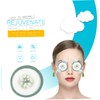 WOONEKY 100Pcs Disposable Eye Mask Breathable Non Woven Cucumber Eye