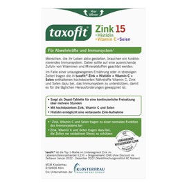 TAXOFIT Zinc + Histidine + Selenium Depot Tablets Pack of 40