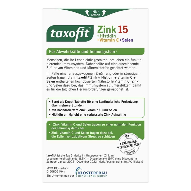 TAXOFIT Zinc + Histidine + Selenium Depot Tablets Pack of