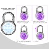 HZSY Combination Padlock 1 Pack, Fixed Dial Combination Padlock with