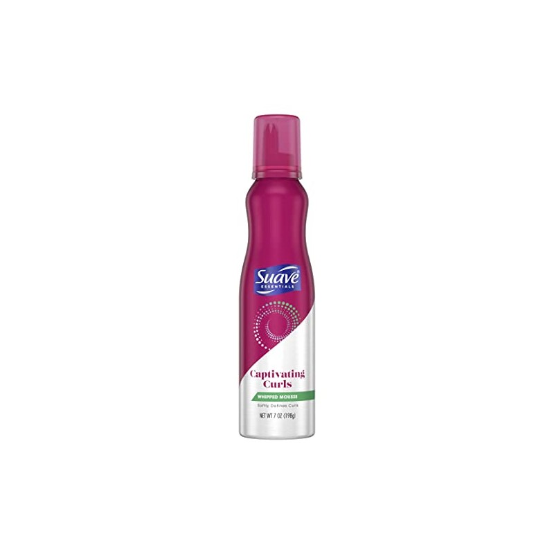 Suave Professionals Mousse, Captivating Curls, Whipped Cream Mousse, 7 Ounce