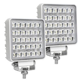 Exzeit Waterproof Led Boat Lights, 2 pc 60W Waterproof Test Deck/Dock Marine Lights 4200LMS 150°Flood Light, 4.3inches, 12/24 V Led Light Bar