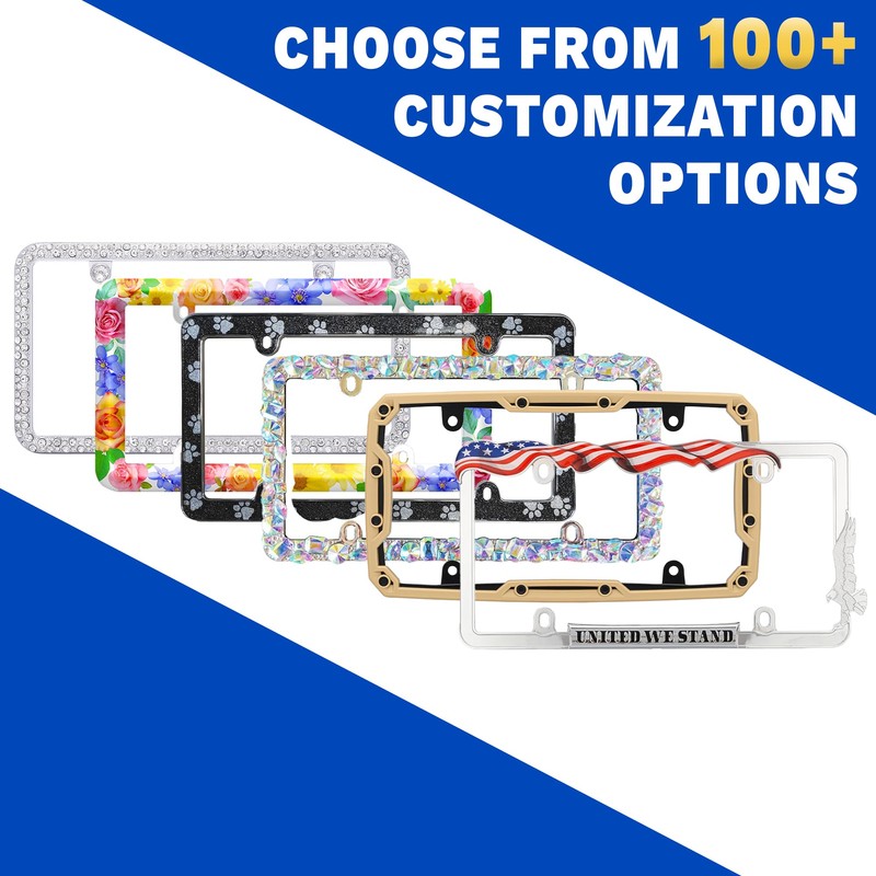 Cruiser Accessories 21330 Slim Rim License Plate Frame, Chrome,1 Frame