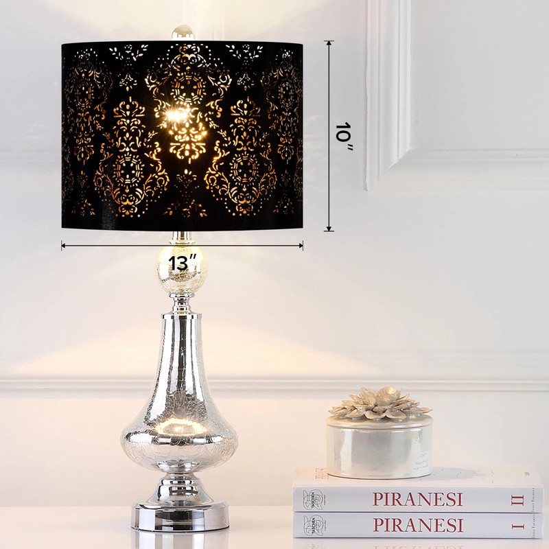 GO&SO Drum Black Lamp Shades 13 Inches - Industrial Laser