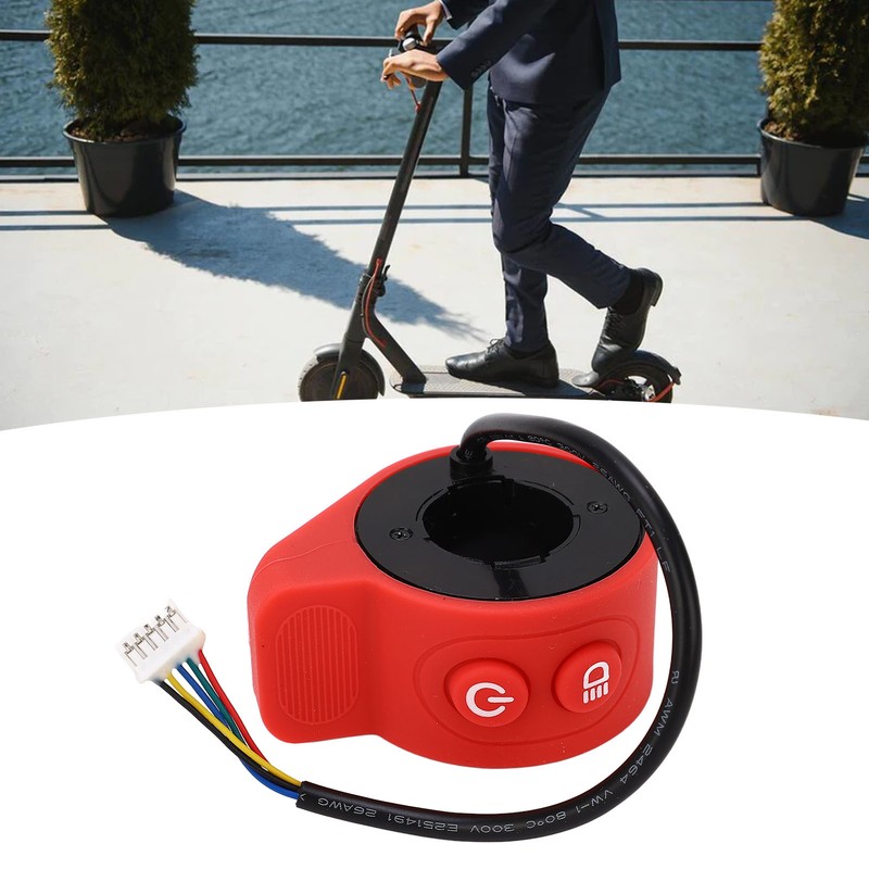 Throttle Accelerator Electric Scooter Finger Throttle Accessories Replacement Part Red