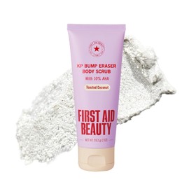 First Aid Beauty - Exfoliante corporal KP Bump Eraser, exfoliante de queratosis pilaris con ácidos glicólicos y lácticos, ayuda a reducir las protuberancias de la piel del pollo, seguro para pieles