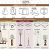 Royal Designs, Inc. CS-201BUR True Bell Chandelier Shade, 2.5 x