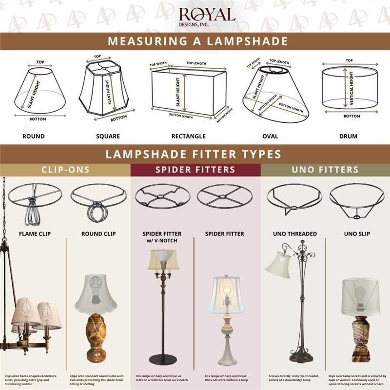 Royal Designs, Inc. CS-201BUR True Bell Chandelier Shade, 2.5 x