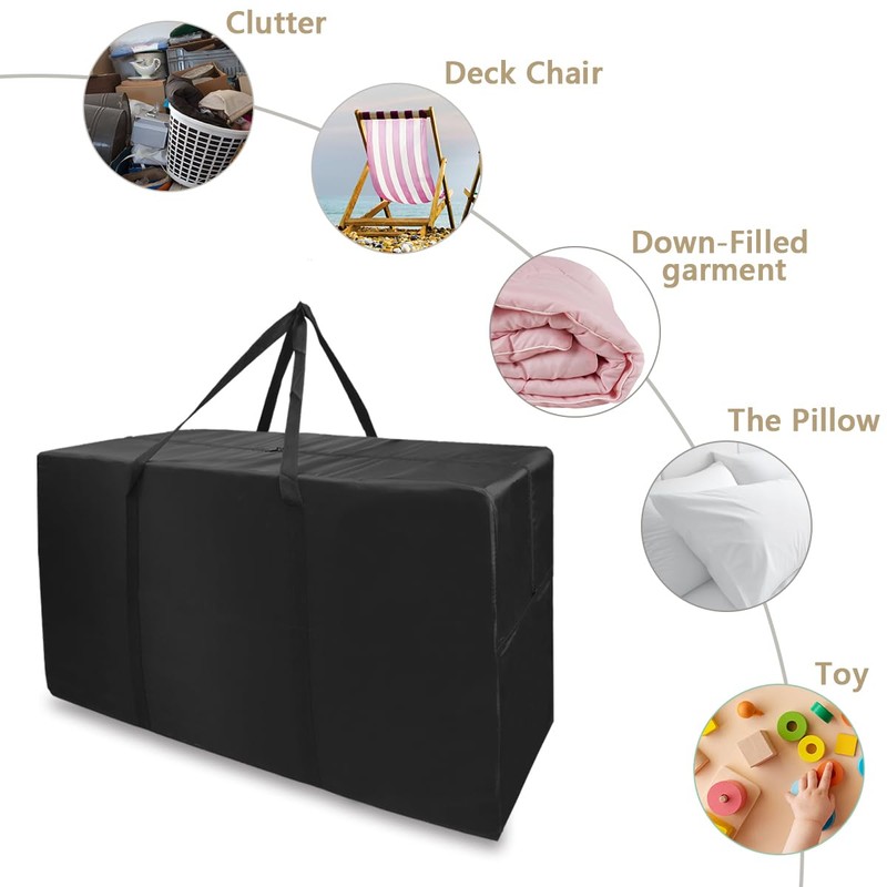 OARCO Large Oxford Heavy-Duty Storage Bag with Handle for Bedding,