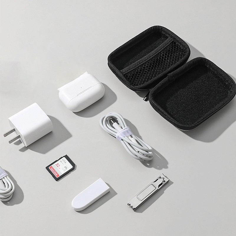 SYGELER Portable Electronics Organizer - Water-Resistant Tech Storage Bag for