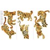 Tempaper Watercolor Tiger Peel and Stick Wall Decals, Orange &
