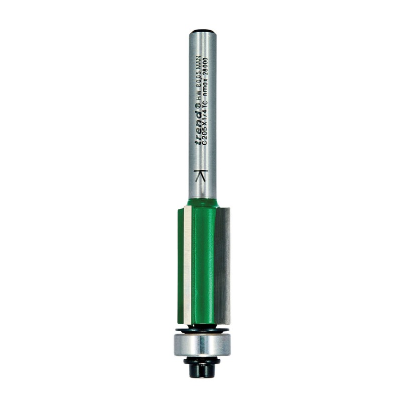 Trend Craft C205X1/4TC Pro 1/4in shank bearing guided trimmer cutter