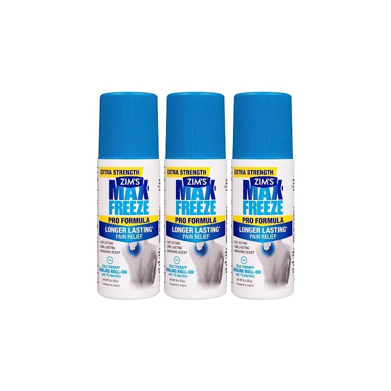 Zim's Max-Freeze Pro Formula Roll-on, 3Count