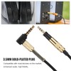3.5mm Elbow Male to 2.5mm Straight Male Extension Audio Headphone