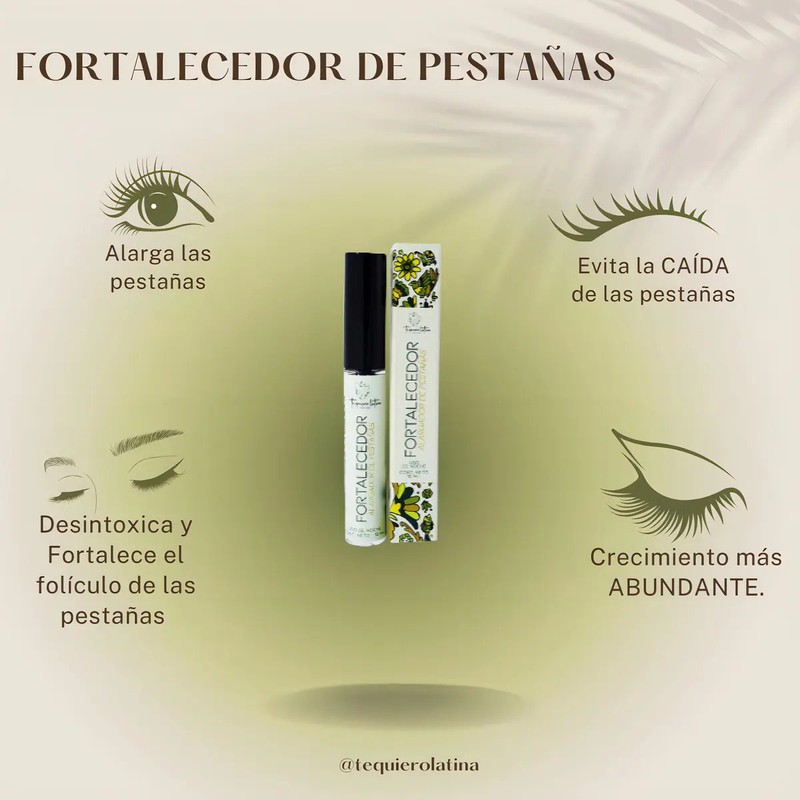 Te Quiero Latina Sérum Crecimiento Pestañas y Cejas con Aceites