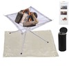 Portable Outdoor Camping Fire Pit Mat BBQ Fireproof Mesh Foldable