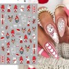 Christmas Nail Art Stickers Decals Santa Claus Nail Stickers 5Pcs