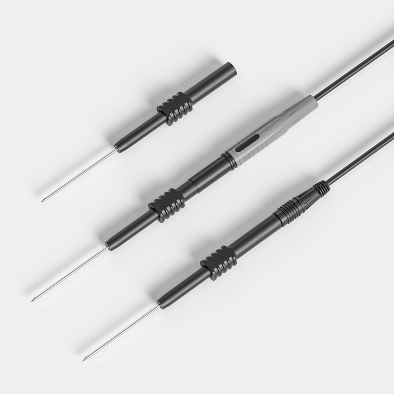 Cleqee 0.7mm Flexible Test Probes 10 Pcs Bendable PVC Needle
